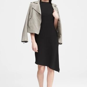 Banana Republic Elegant Black Asymmetrical Dress